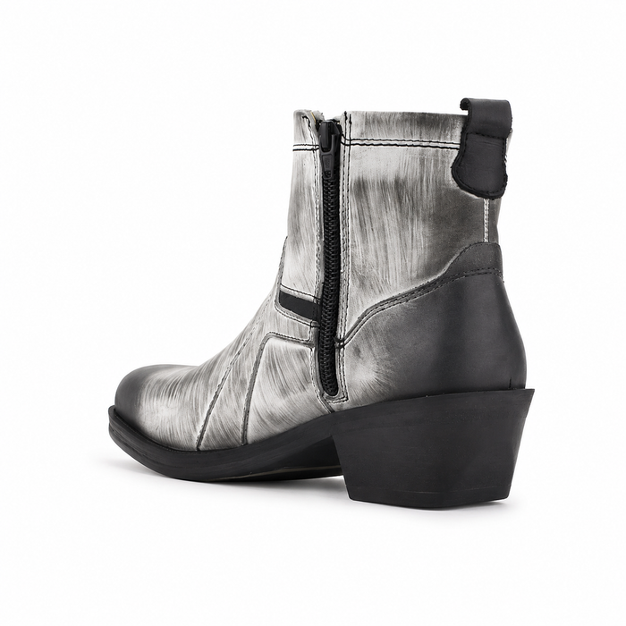 Botin Ferracini Hombre 8986 New Country Blanco/Negro Casual