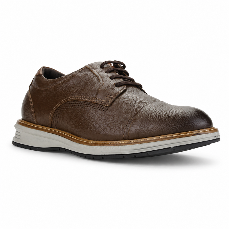 Zapato Café Claro Hombre Casual Ferracini Austin 5166