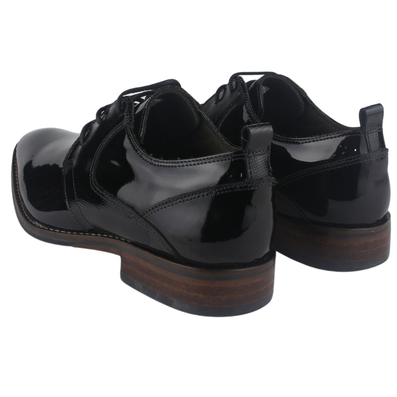 Zapato Ferracini Hombre 5659 Caravaggio Negro Charol Casual