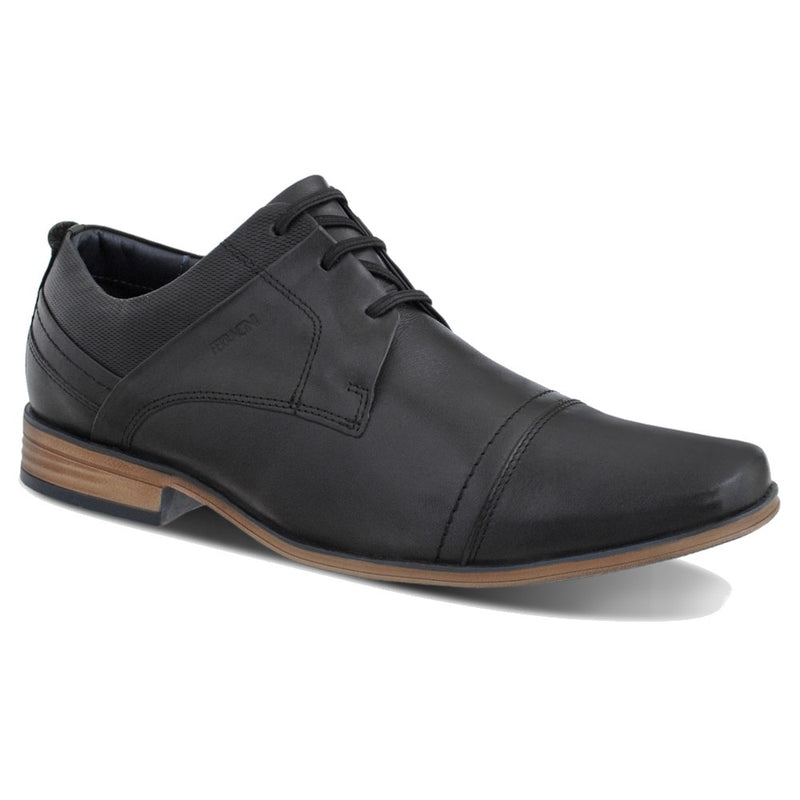 Zapato Ferracini Hombre 6065 Derby Negro Matte Casual