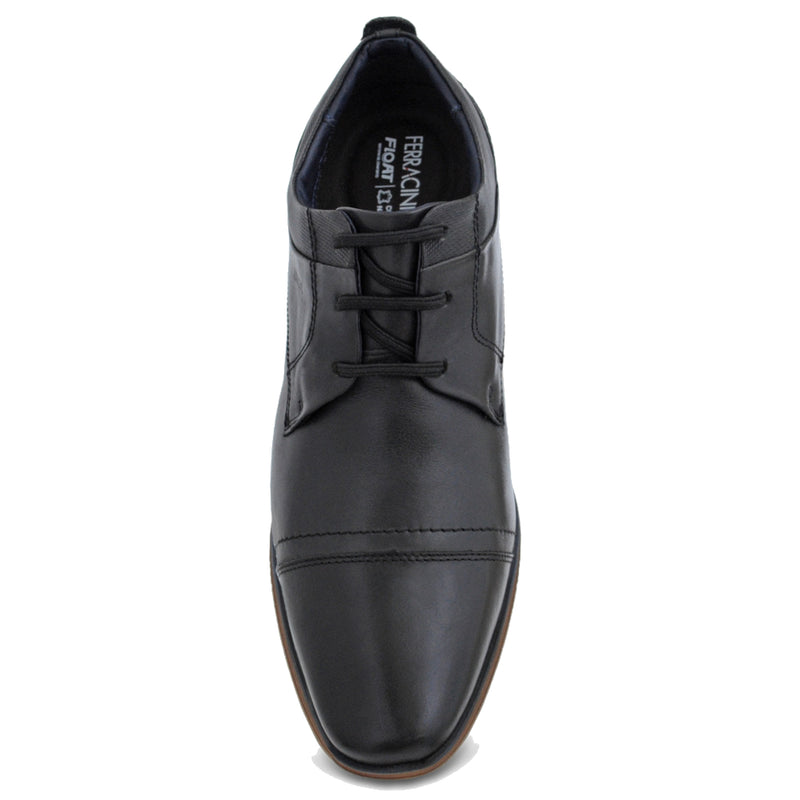 Zapato Ferracini Hombre 6065 Derby Negro Matte Casual