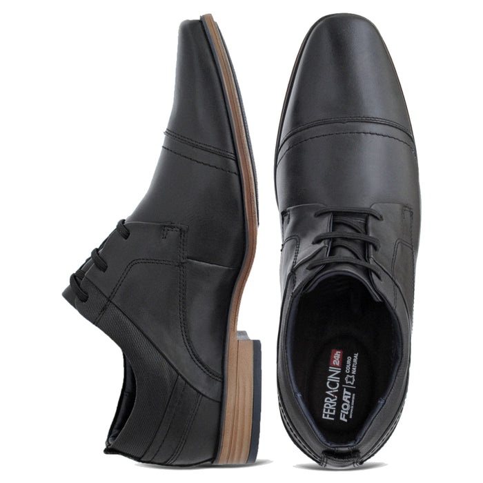 Zapato Ferracini Hombre Derby 6065 Negro Casual