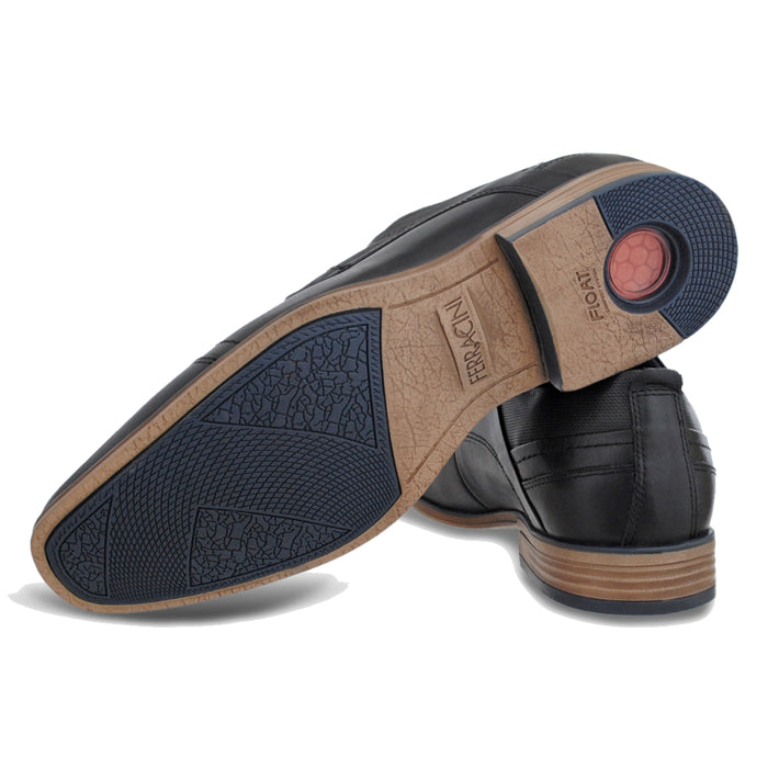 Zapato Ferracini Hombre Derby 6065 Negro Casual