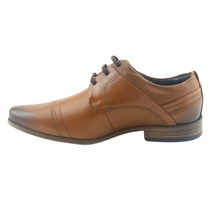 Zapato Ferracini Hombre Derby 6065 Café Casual