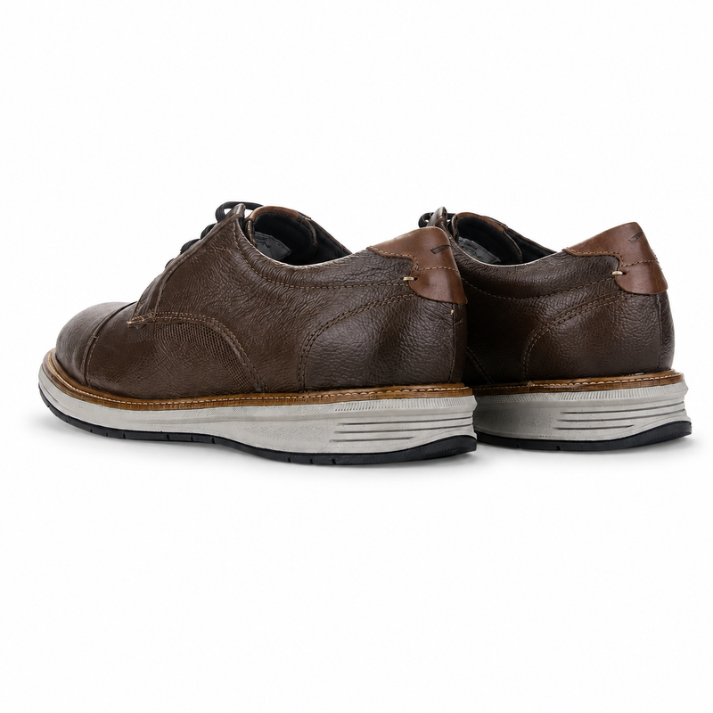 Zapato Café Claro Hombre Casual Ferracini Austin 5166