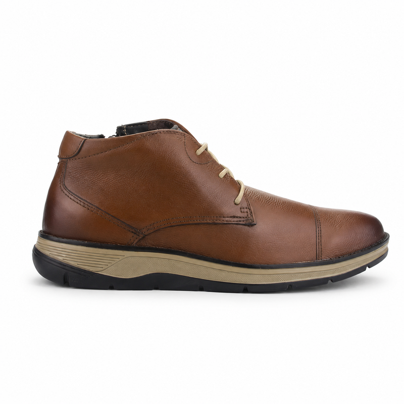 Botin Ferracini Hombre 5542 Fluence Café Oscuro Casual