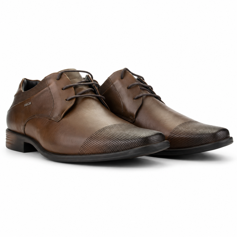 Zapato Café Hombre Casual Ferracini 6065
