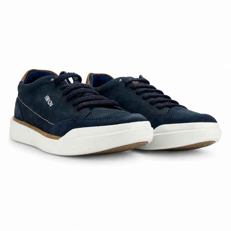 Zapatilla Ferracini Hombre 1056 Star Azul Marino Casual