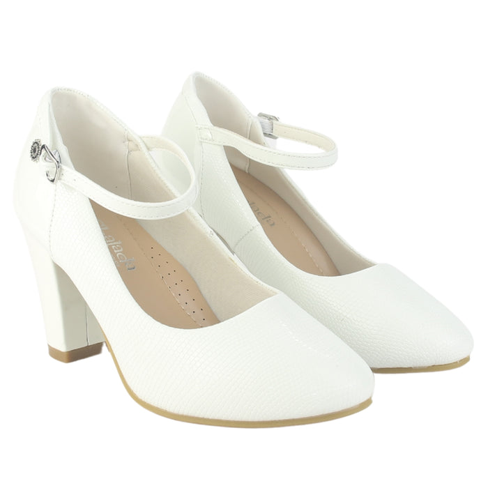 Zapato Chalada Mujer Cobna-2 Blanco Formal