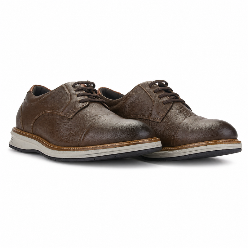 Zapato Café Claro Hombre Casual Ferracini Austin 5166