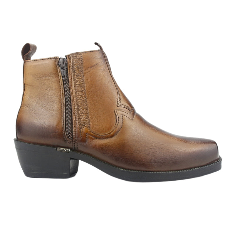 Botin Ferracini Hombre 8907 New Country Café Claro Casual