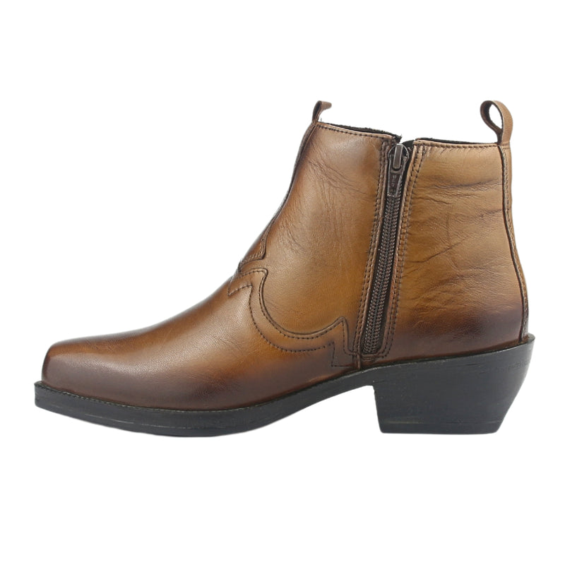 Botin Ferracini Hombre 8907 New Country Café Claro Casual