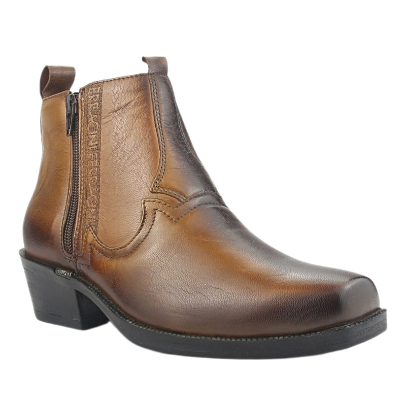 Botin Ferracini Hombre 8907 New Country Café Claro Casual