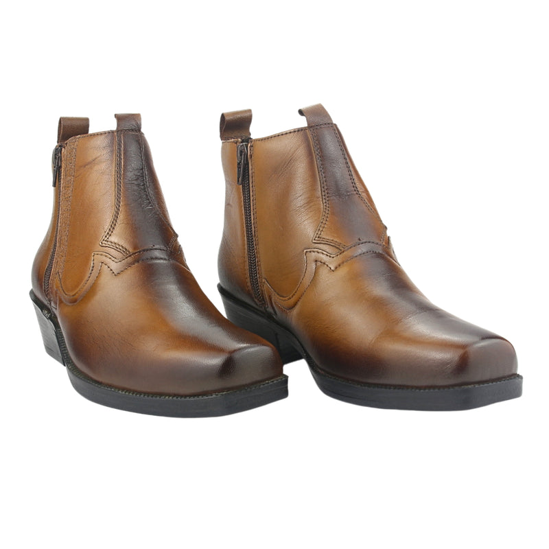 Botin Ferracini Hombre 8907 New Country Café Claro Casual