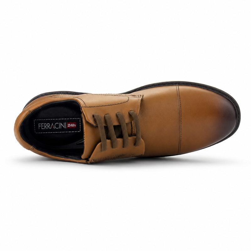 Zapato Café Hombre Casual Ferracini 3622