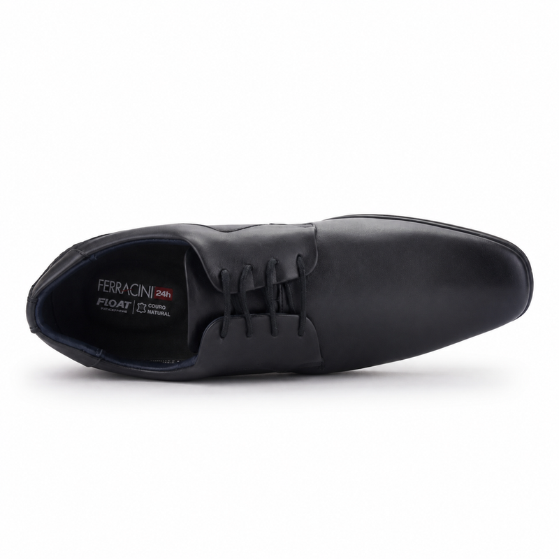Zapato Ferracini Hombre 6067 Derby Negro Matte Casual
