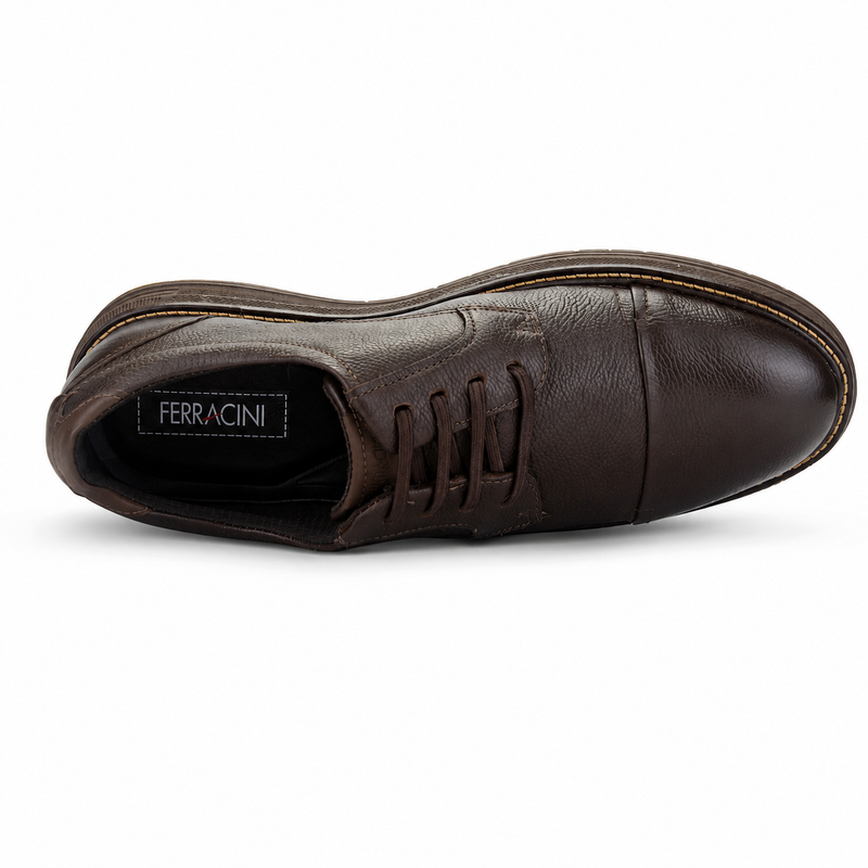 Zapato Café Oscuro Hombre Casual Ferracini Austin 5166