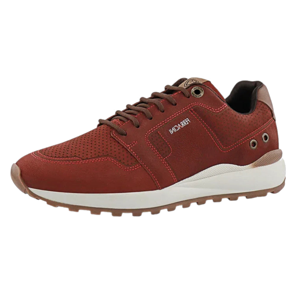 Zapatilla Ferracini Hombre 9351 Dark Rojo Casual