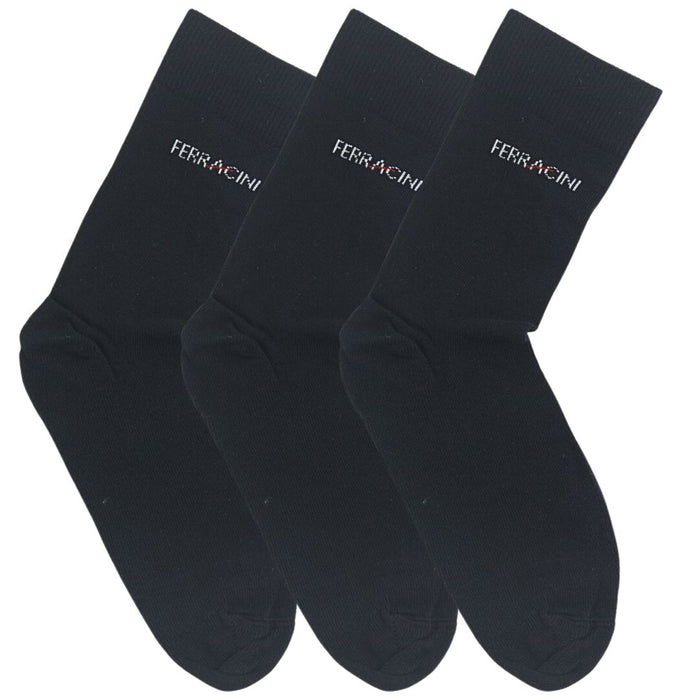 Calcetines Ferracini Hombre Kit Blbasic Negro