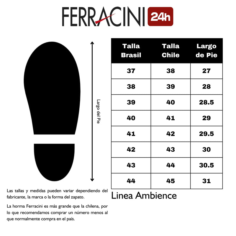 Zapato Ferracini Hombre 5334 Ambience Negro Matte Casual