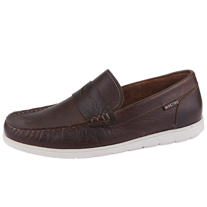 Mocasin Ferracini Hombre 4952 Euro Café Oscuro Casual