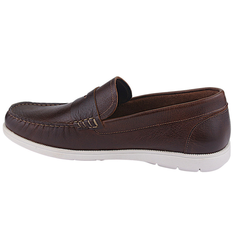 Mocasin Ferracini Hombre 4952 Euro Café Oscuro Casual
