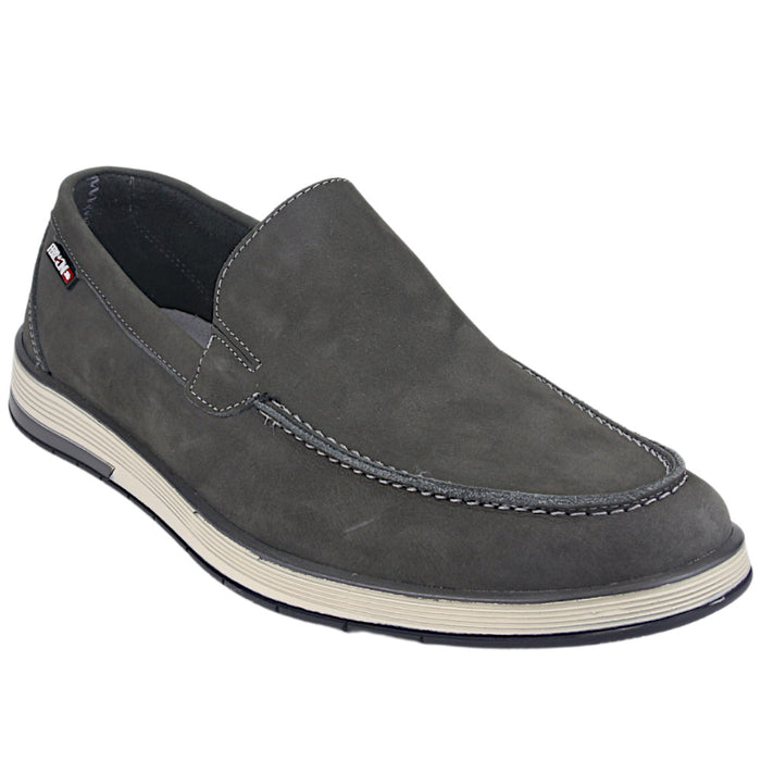 Mocasin Ferracini Hombre Ultra 6987 Gris Oscuro Casual