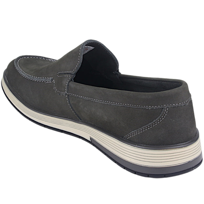 Mocasin Ferracini Hombre Ultra 6987 Gris Oscuro Casual
