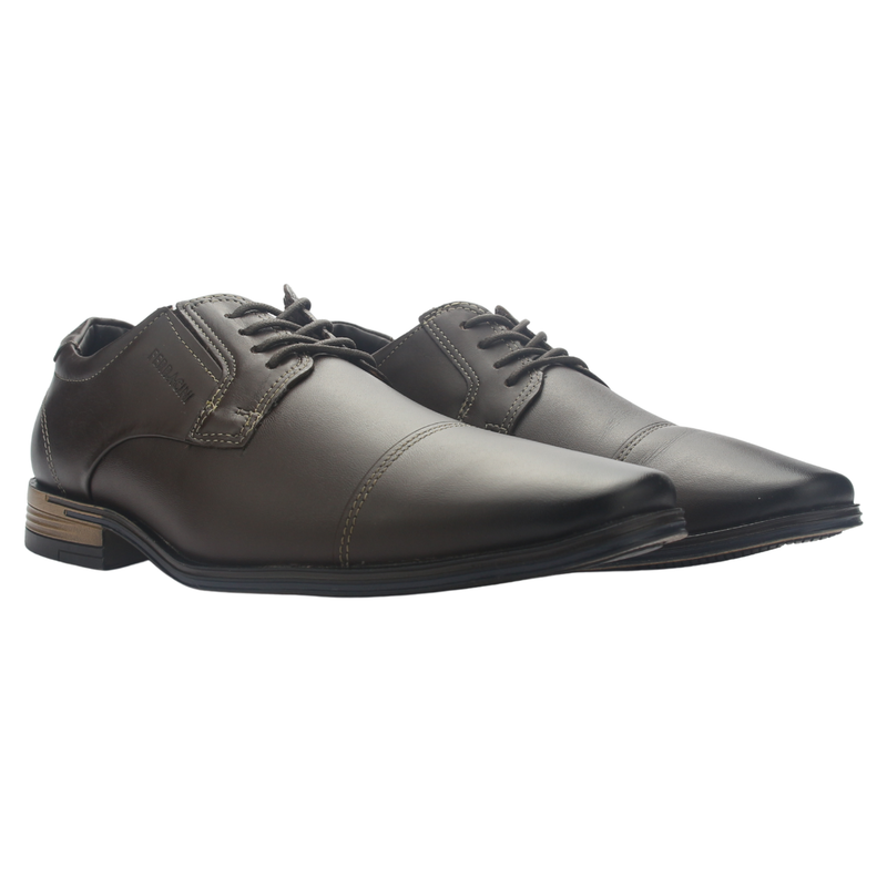 Zapato Café Hombre Casual Ferracini 6214 Porto