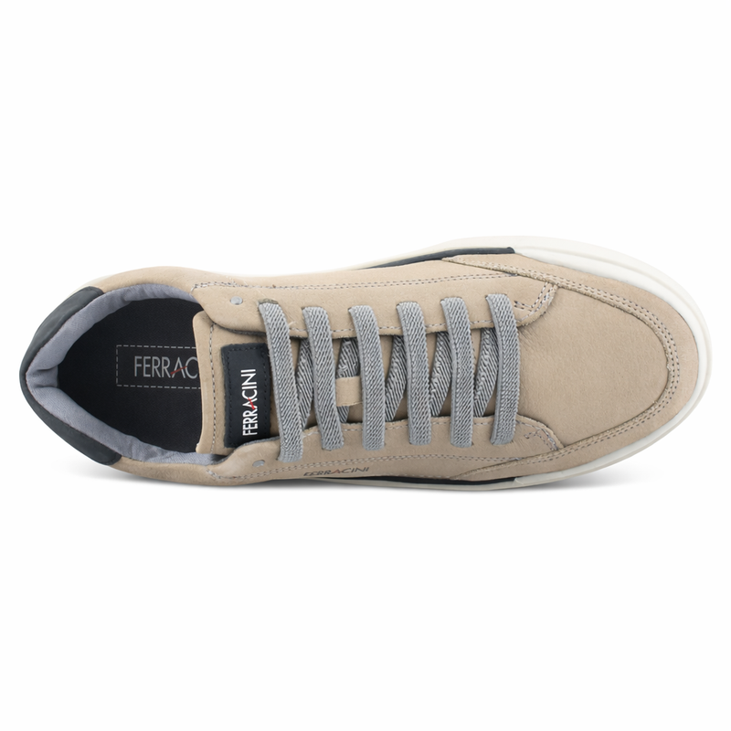 Zapatilla Beige Hombre Casual Ferracini Star 1056