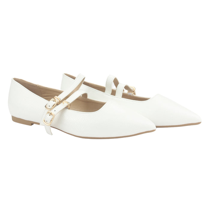 Ballerina Chalada Mujer Maris-5 Blanco Casual