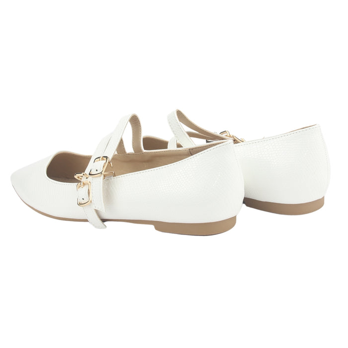 Ballerina Chalada Mujer Maris-5 Blanco Casual