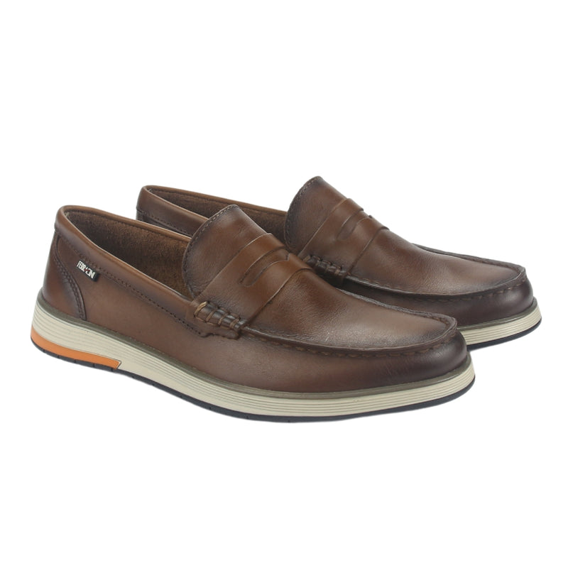 Mocasin Ferracini Hombre 6988 Ultra Summer Café Casual
