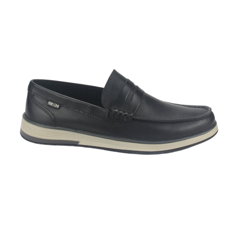 Mocasin Ferracini Hombre 6988 Ultra Summer Negro Casual