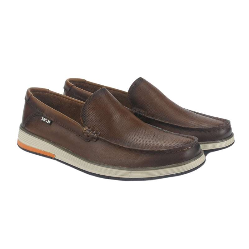 Mocasin Ferracini Hombre 6989 Ultra Summer Café Casual