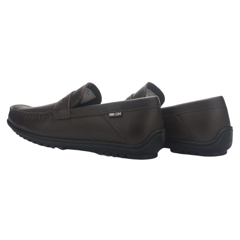 Mocasin Café Hombre Casual Ferracini 5158 Neo
