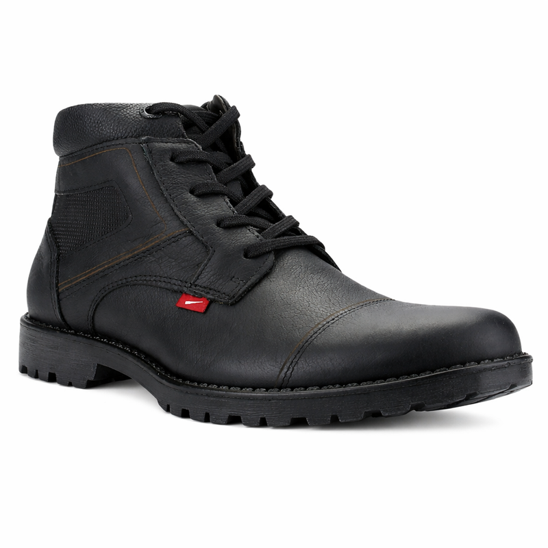 Botin Negro Hombre Casual Ferracini 9948 Cross