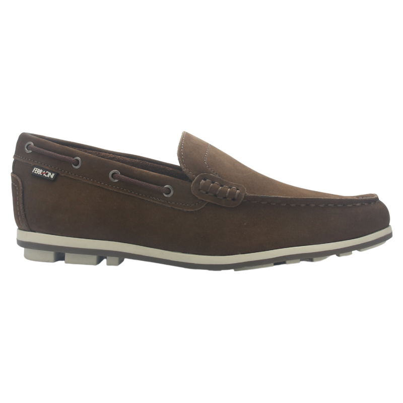 Mocasin Café Hombre Casual Ferracini 3138 Astral