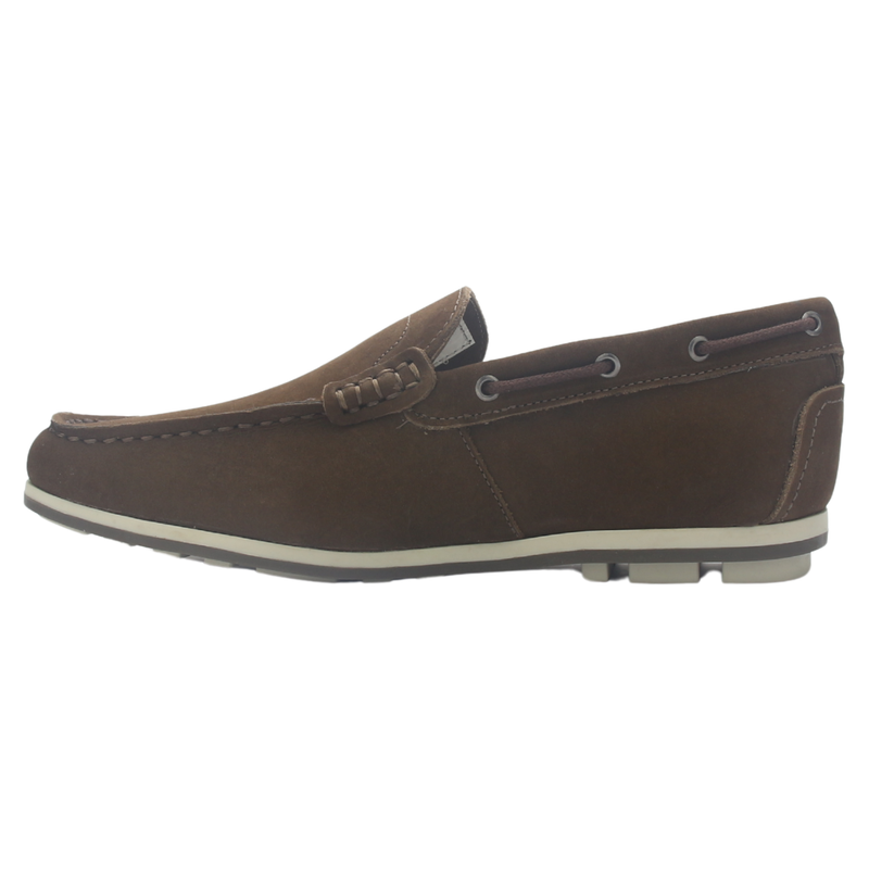 Mocasin Café Hombre Casual Ferracini 3138 Astral