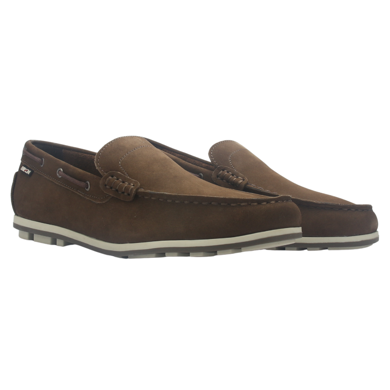 Mocasin Café Hombre Casual Ferracini 3138 Astral