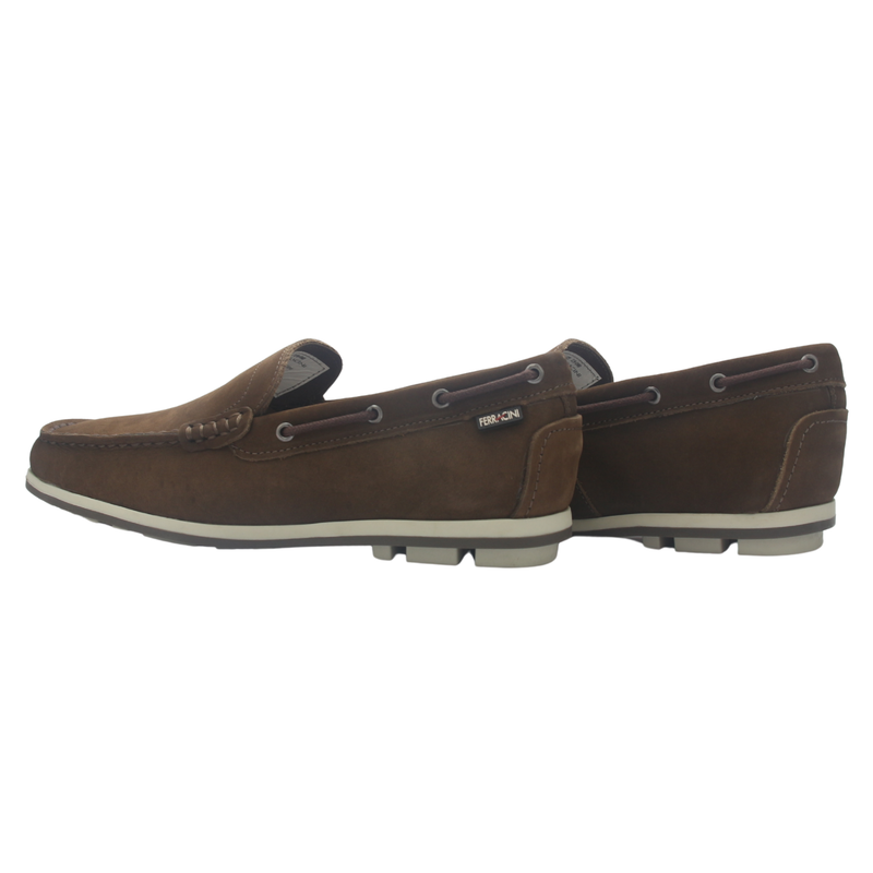 Mocasin Café Hombre Casual Ferracini 3138 Astral