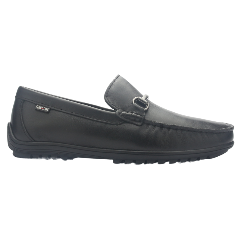 Mocasin Negro Hombre Casual Ferracini 5156 Neo