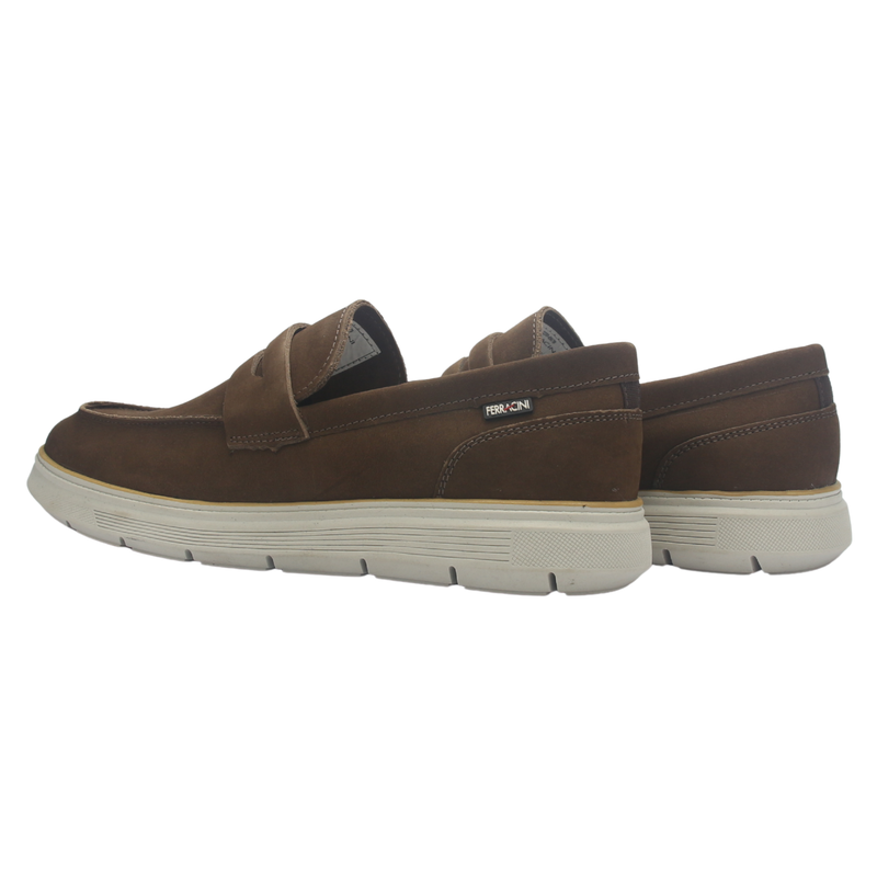 Mocasin Café Hombre Casual Ferracini 7270 Prisma