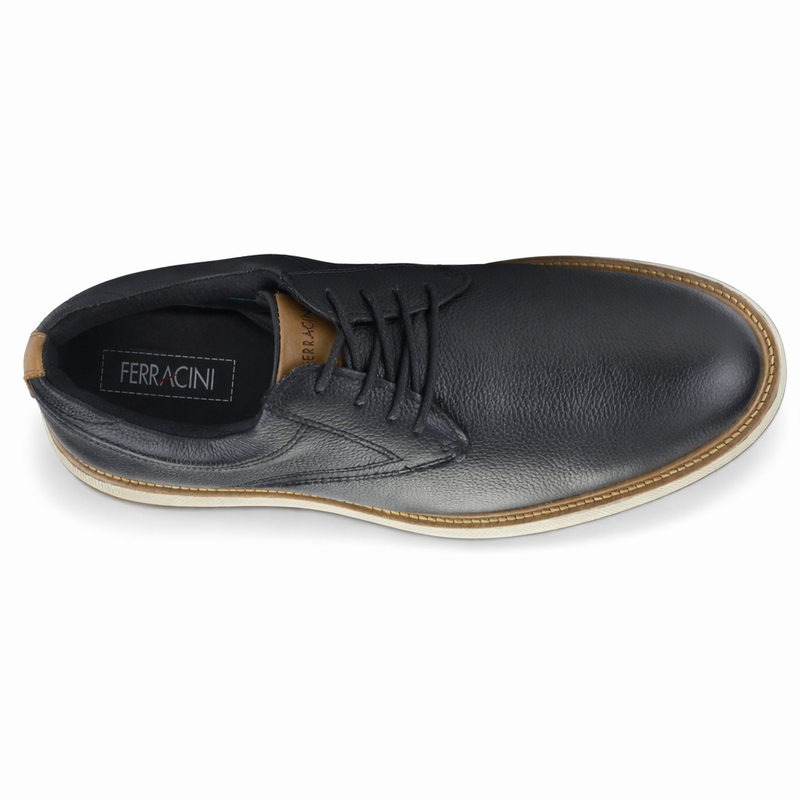 Zapato Negro Hombre Casual Ferracini 5168 Austin